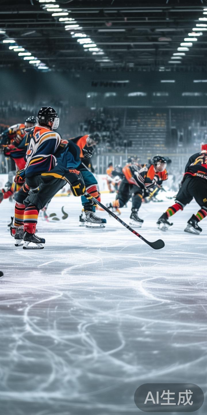 冰球作为一项高速且激烈的运动，整体比赛节奏变化频繁