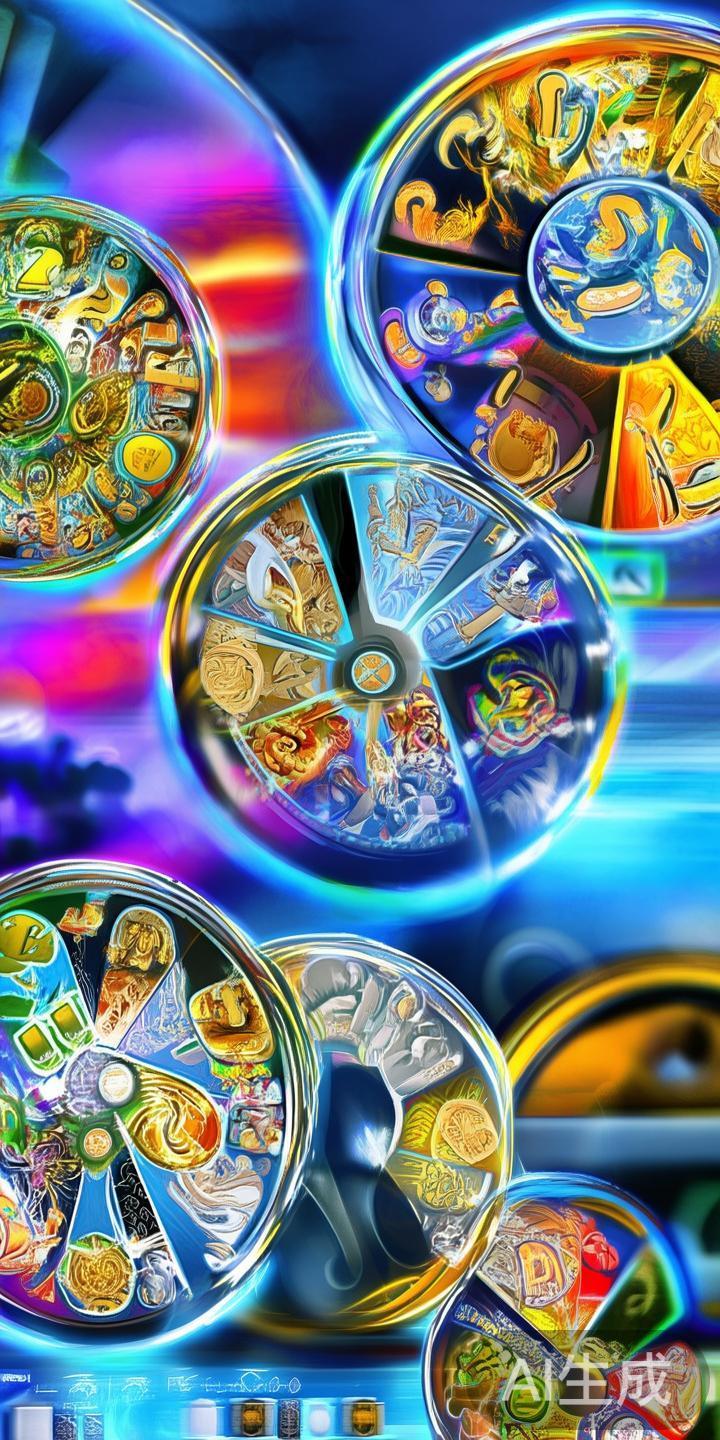 冰球突破的游戏界面主要由多个转动的滚轮组成，通常为