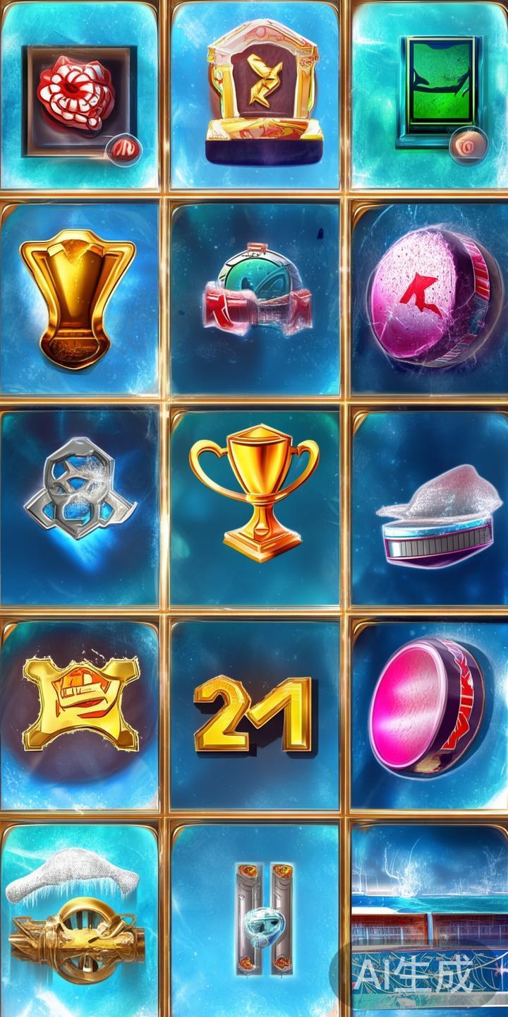 整个游戏的核心在于符号的排列。常规符号包括不同的冰